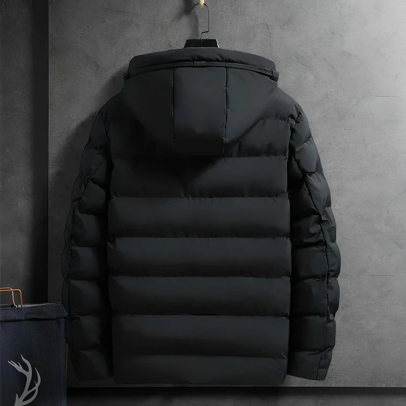 Waterproof Comfortable Men's Winter Parka - Arwin-Blue-M-State of Style