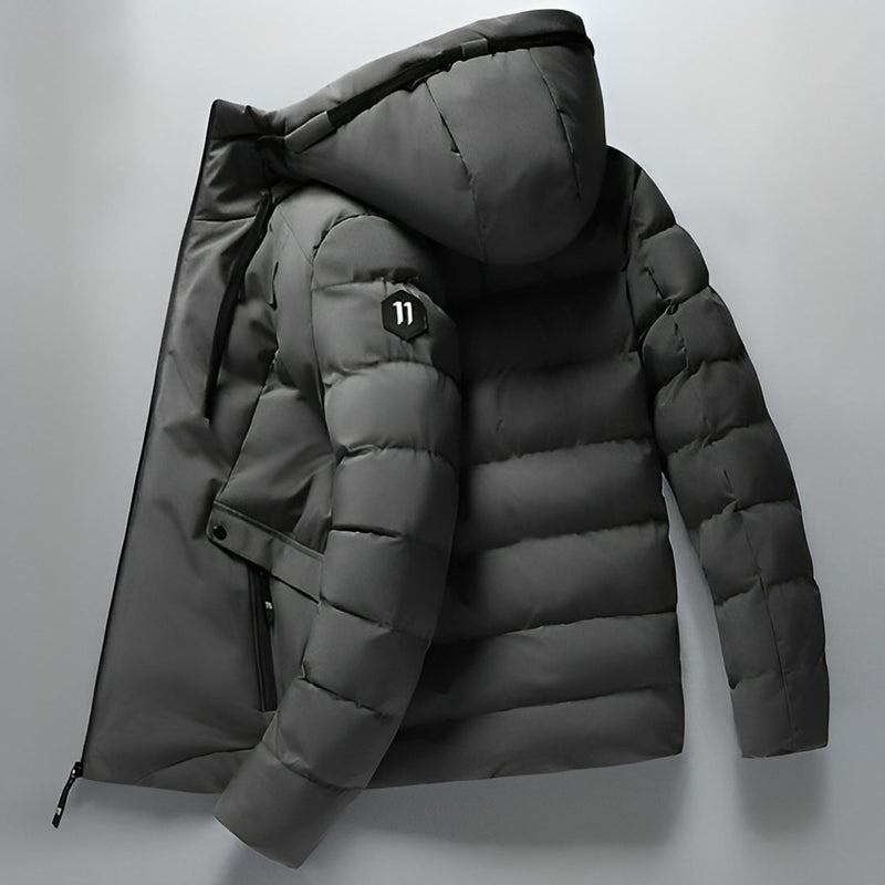Waterproof Comfortable Men's Winter Parka - Arwin-Grey-M-State of Style