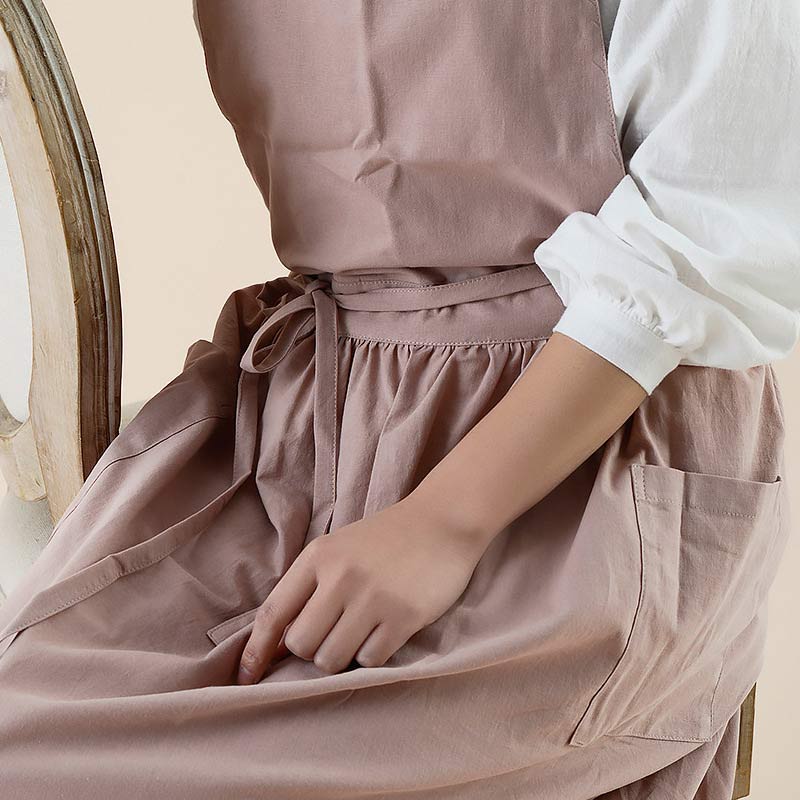 Waterproof Cotton Apron with Handy Pockets - ChefMate-Pink-State of Style
