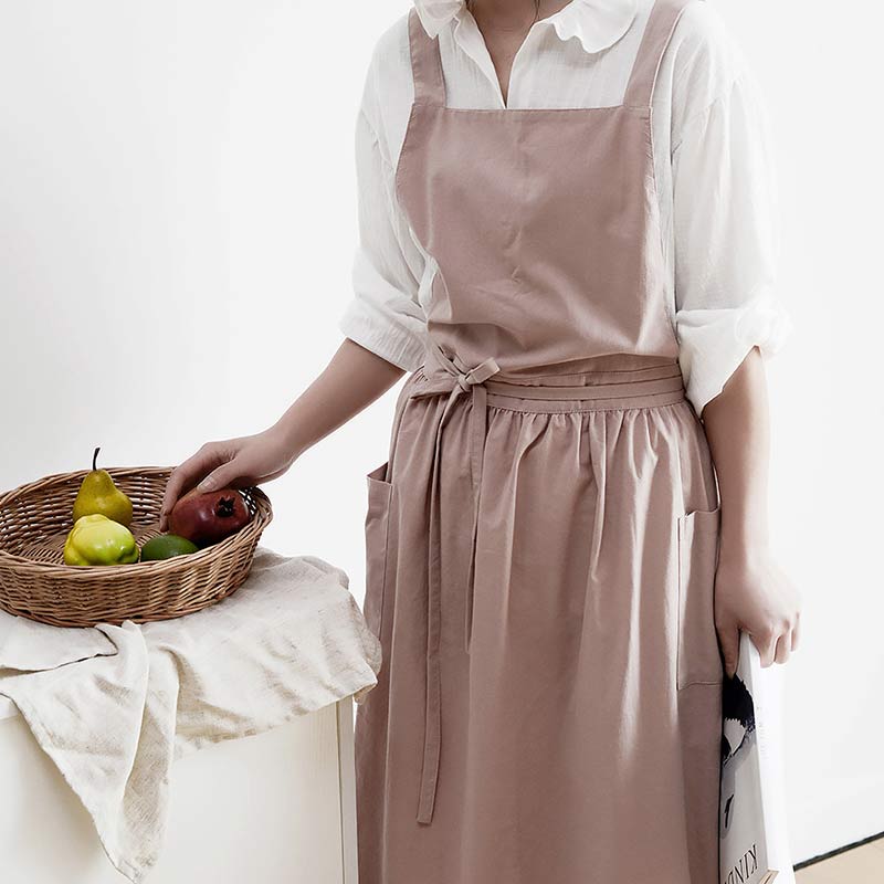 Waterproof Cotton Apron with Handy Pockets - ChefMate-Pink-State of Style