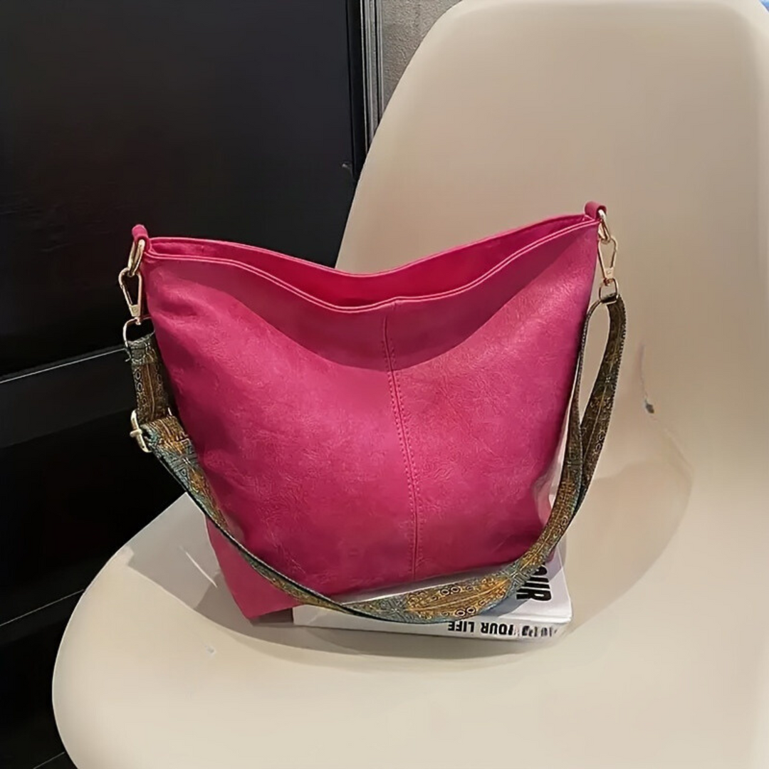 Waterproof Leather Handbag - Mia-Pink-State of Style