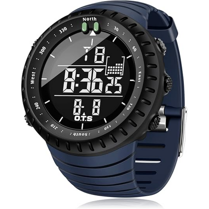Waterproof Men's Digital Sports Watch - Henry-Navy Blue-State of Style