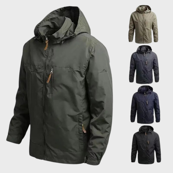 Waterproof Men's Jacket - ElementShield-Black-M-State of Style