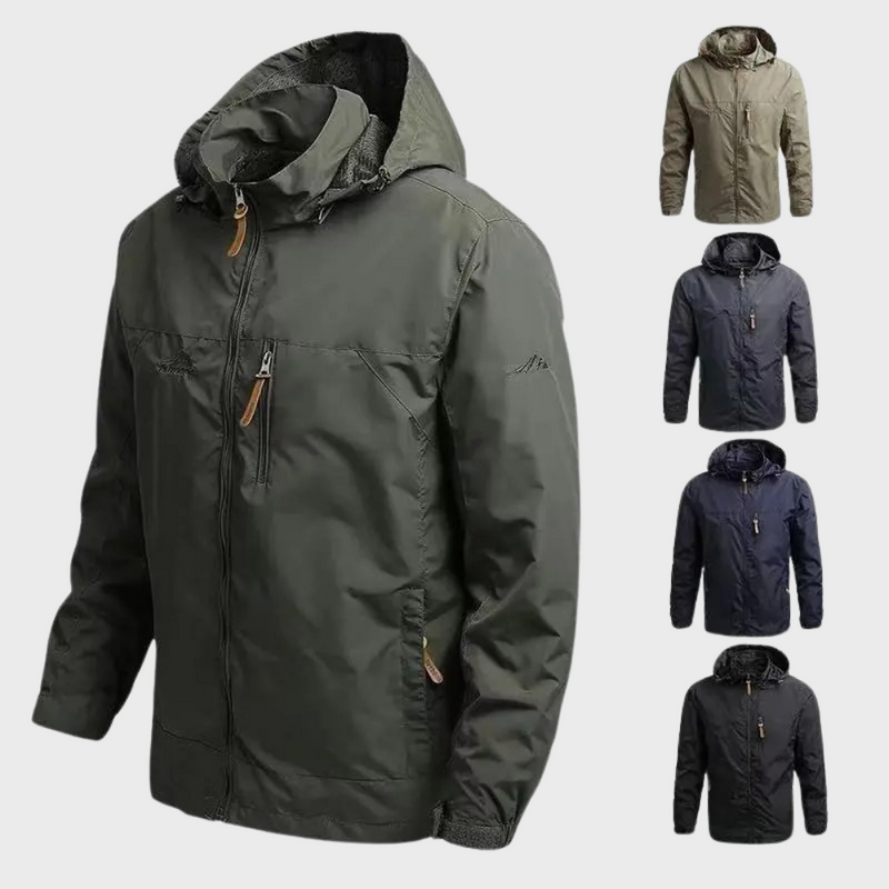 Waterproof Men's Jacket - ElementShield-Black-M-State of Style