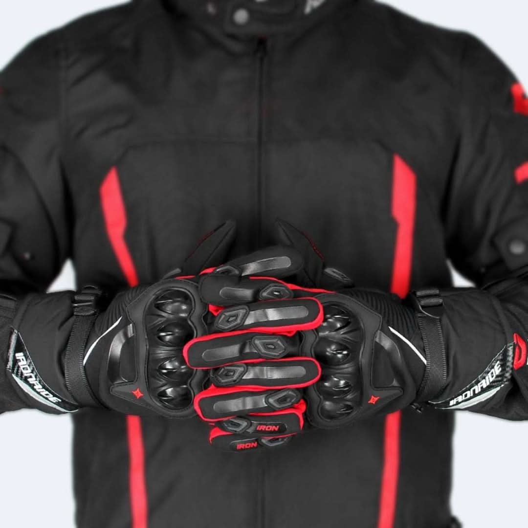 Waterproof Motorcycle Gloves for Winter - ShieldRide-Black-M-State of Style