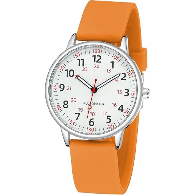 Waterproof Nurse Watch - Femke-Orange-State of Style