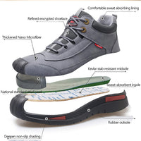 Waterproof Safety Shoes with Style and Comfort - Vigaro-Brown-7-State of Style