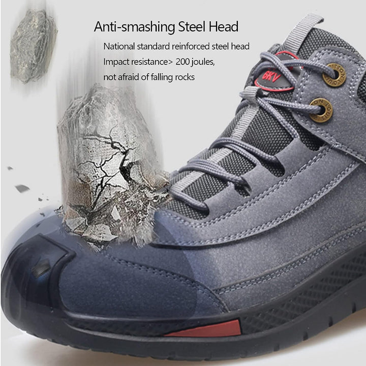 Waterproof Safety Shoes with Style and Comfort - Vigaro-Brown-7-State of Style