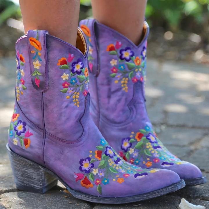 Waterproof Vintage Cowgirl Boots - Sierra-Purple-3.0-State of Style