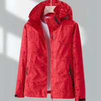 Waterproof Women's Windbreaker - Sophie-Red-M-State of Style