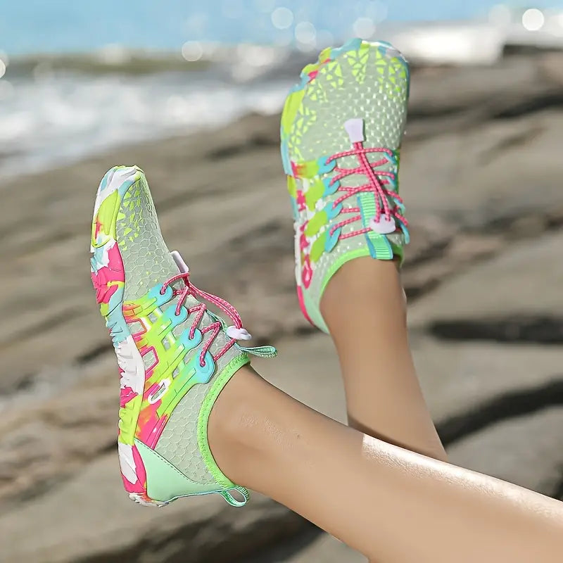 WaveFlex Women's Barefoot Watershoes-Grass Green-4-State of Style