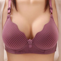 Wavy Seamless Plus Size Bra-Bean Paste-12A-State of Style