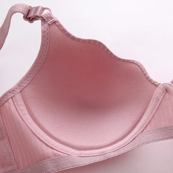 Wavy Seamless Plus Size Bra-Black-12A-State of Style