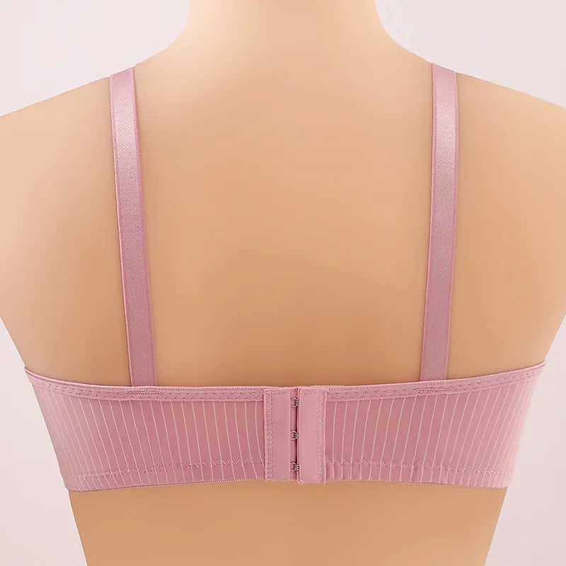 Wavy Seamless Plus Size Bra-Black-12A-State of Style