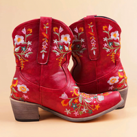 Weatherproof Vintage Cowgirl Boots - Sierra-5-Red-State of Style