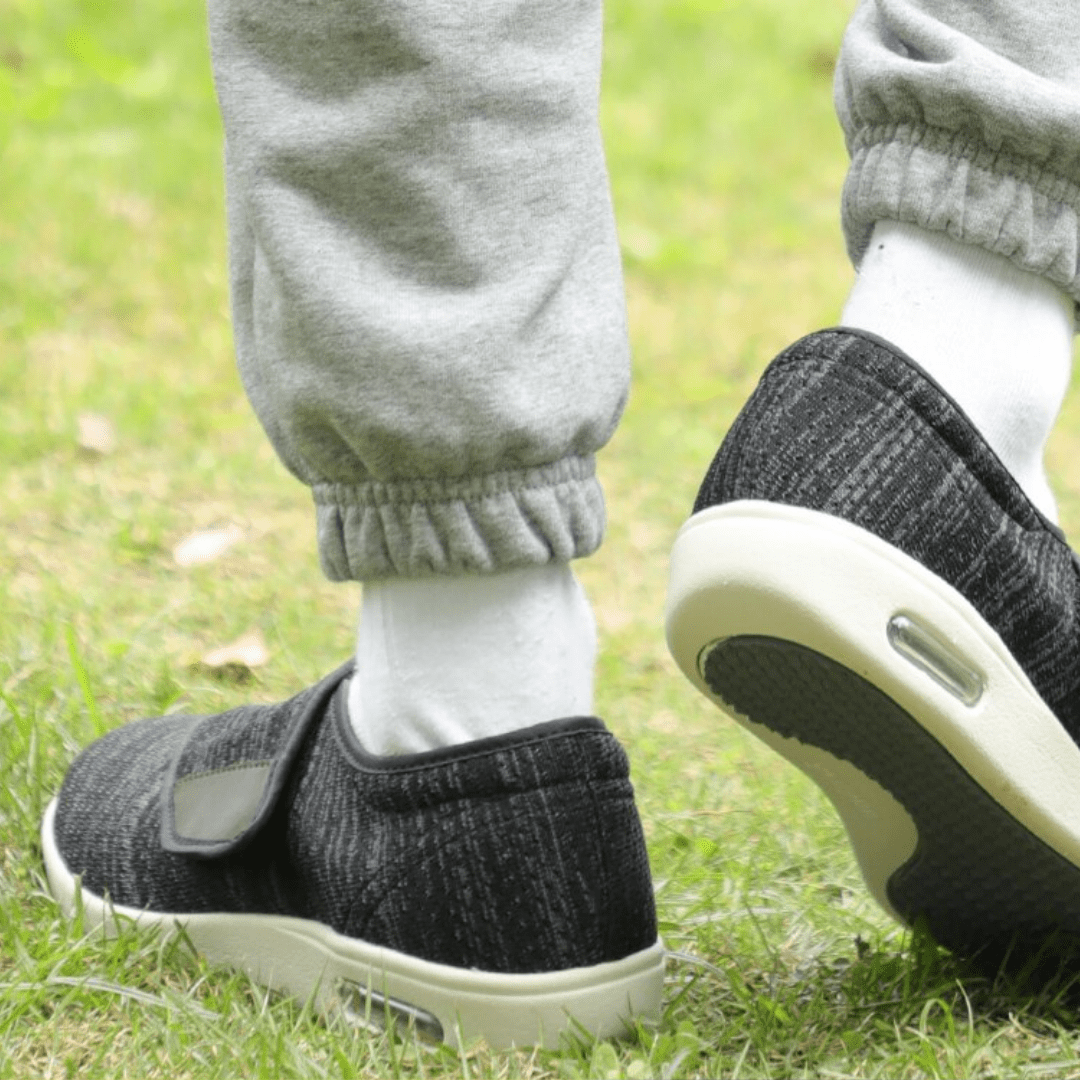 Wide Diabetic Shoes - ComfortEase-Grey-3.0-State of Style