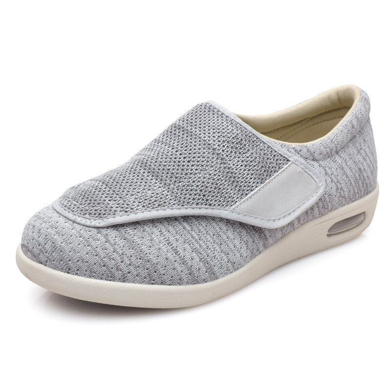 Wide Diabetic Shoes - ComfortEase-Light Grey-3.0-State of Style
