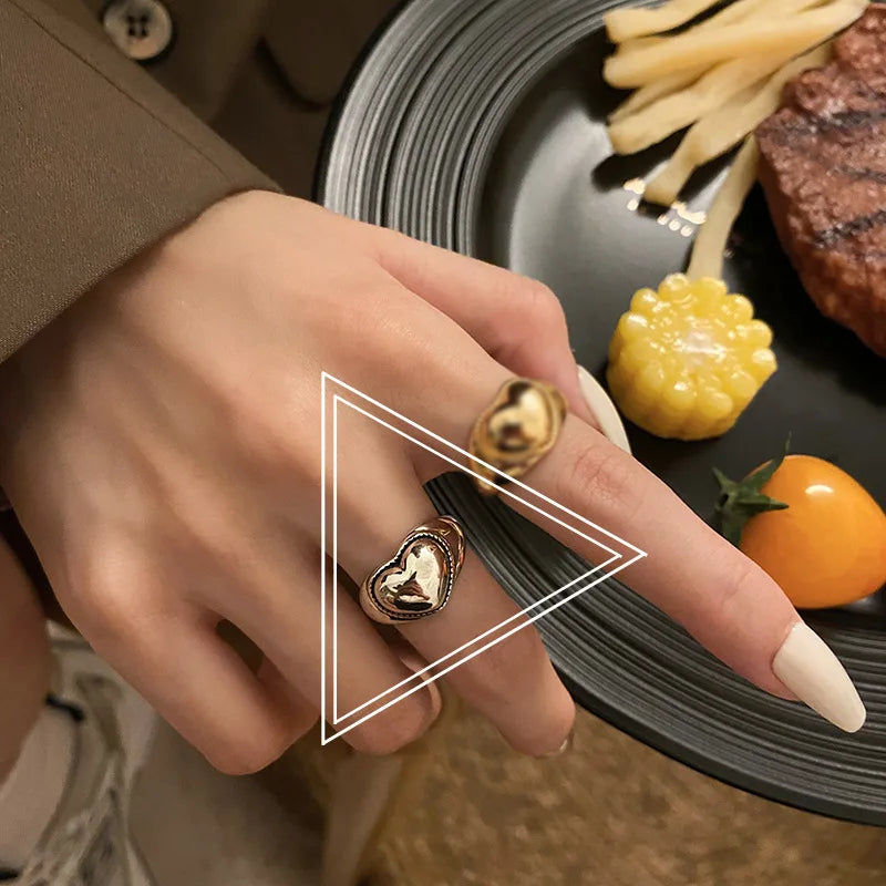 Wide Heart Elegance Ring | Women's Jewellery-Karoline-State of Style