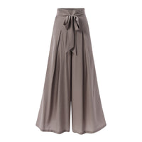 Wide-Leg Work Pants in Plus Sizes-Black A-S-State of Style