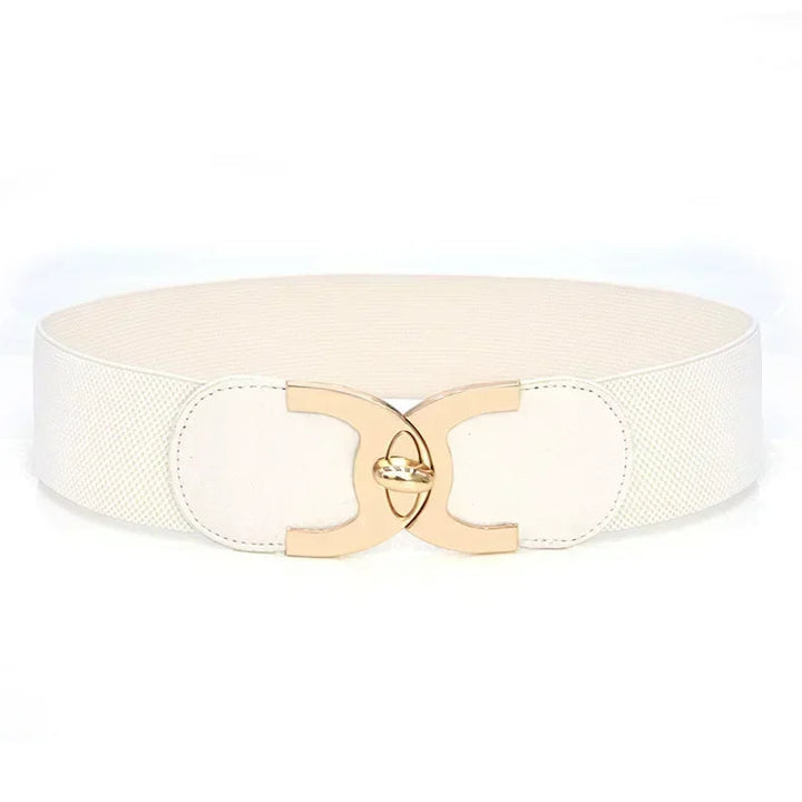 Wide Parisian Chic Belt-White-State of Style