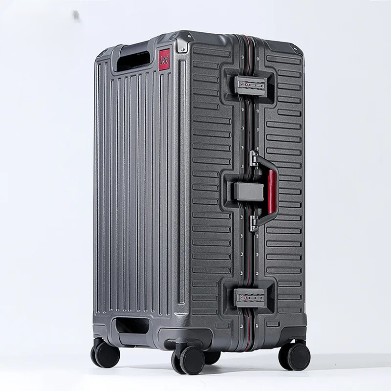Wider grip hard shell suitcase – Lisbon-Gray-S (45 L)-State of Style