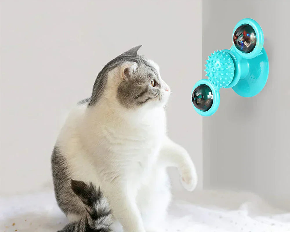 Windmill Cat Toy - WhirlPlay-Green-State of Style