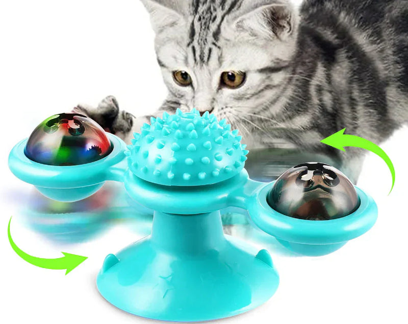Windmill Cat Toy - WhirlPlay-Green-State of Style