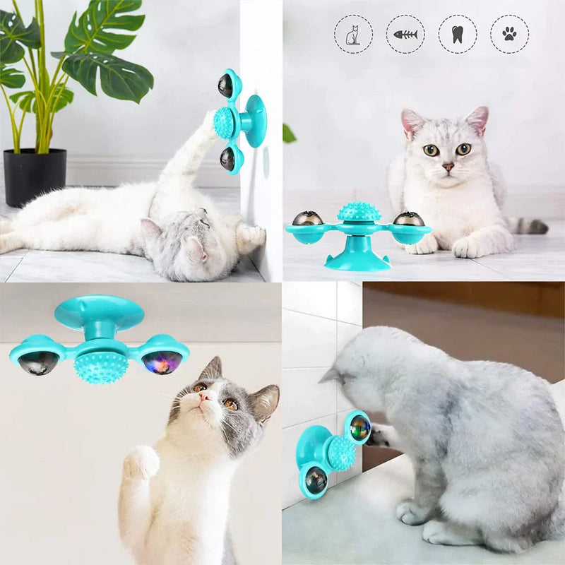 Windmill Cat Toy - WhirlPlay-Green-State of Style