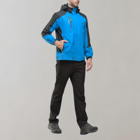 Windproof Men's Jacket - AquaShield-Blue-L-State of Style
