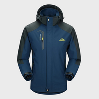 Windproof Men's Jacket - AquaShield-Navy-L-State of Style