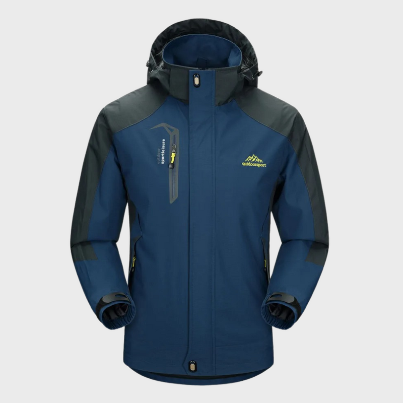 Windproof Men's Jacket - AquaShield-Navy-L-State of Style