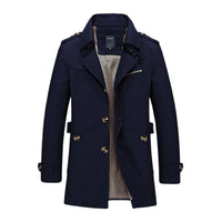 Windproof Winter Jacket for Men - Viktor-Dark Blue-XS-State of Style
