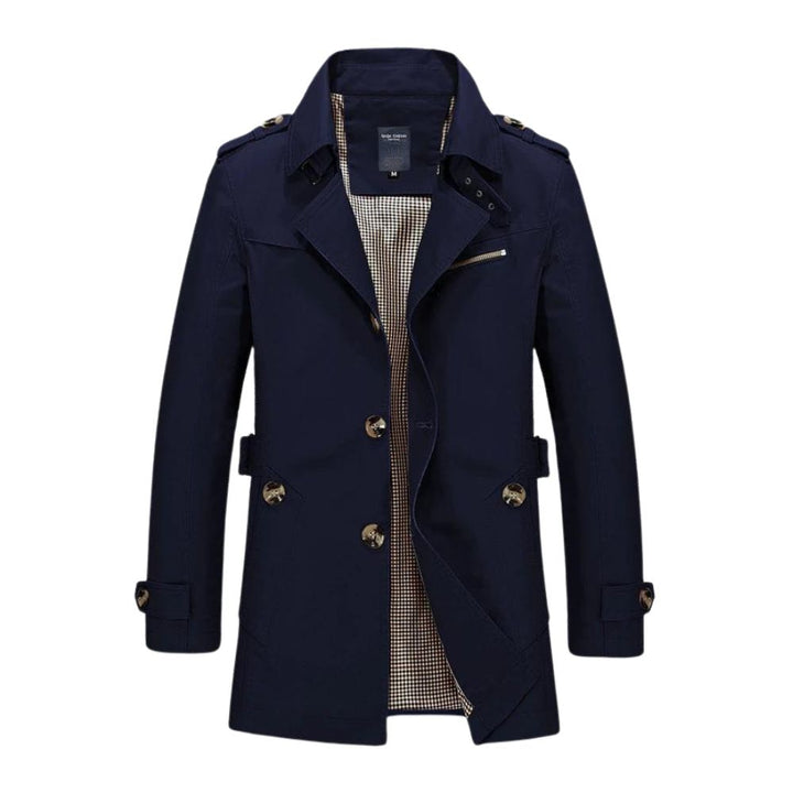 Windproof Winter Jacket for Men - Viktor-Dark Blue-XS-State of Style
