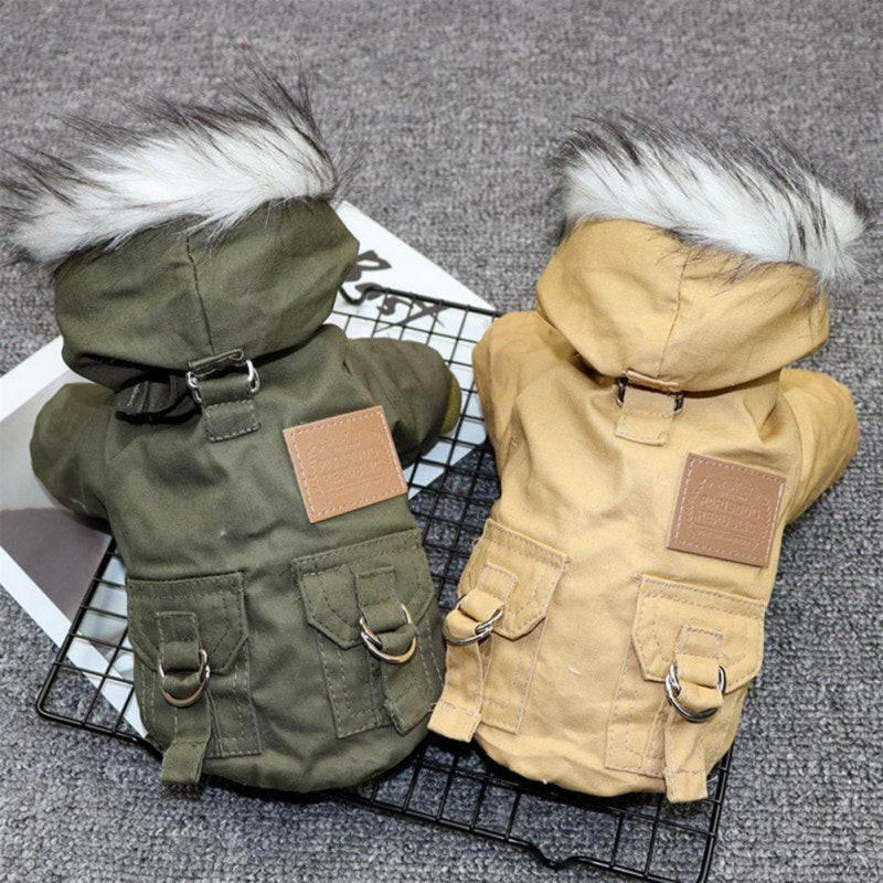 Winter Dog Jacket - FrostPaws-Khaki-XS-State of Style
