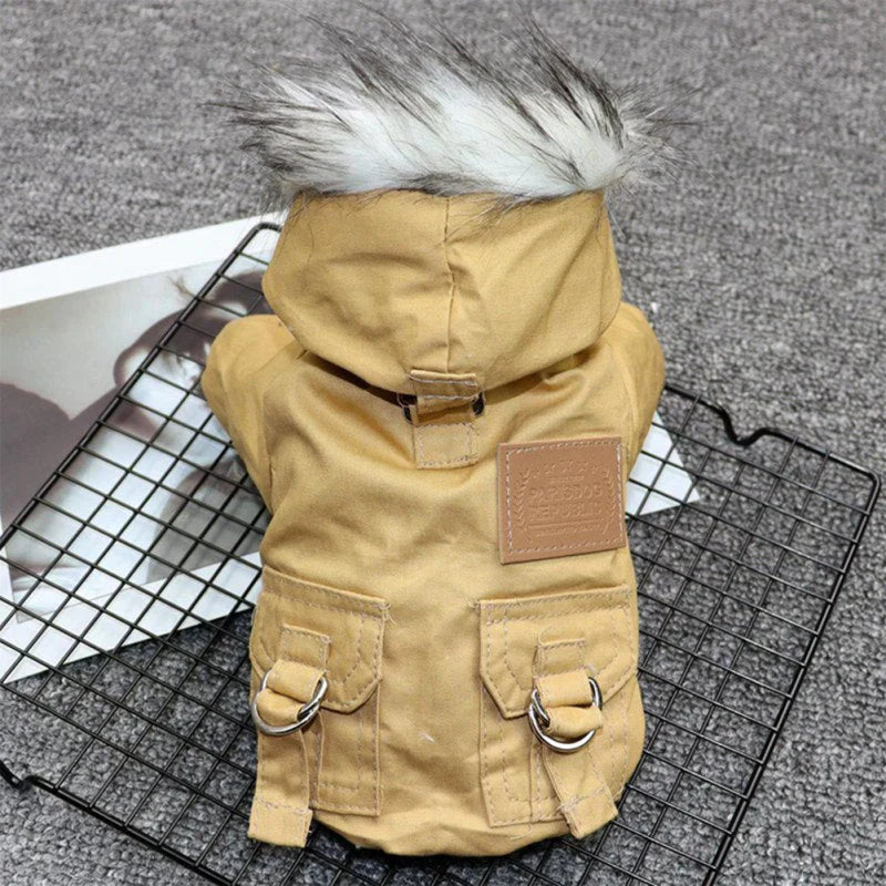 Winter Dog Jacket - FrostPaws-Khaki-XS-State of Style