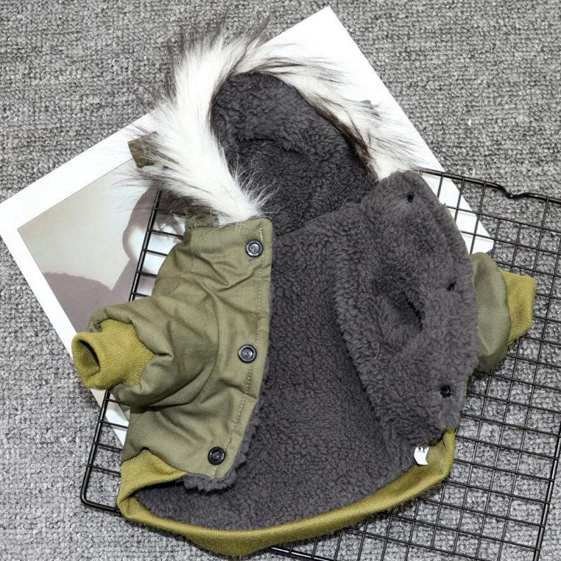 Winter Dog Jacket - FrostPaws-Khaki-XS-State of Style
