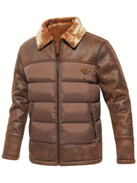 Winter Warm Fleece Jacket for Men - Jasper-Brown-S-State of Style