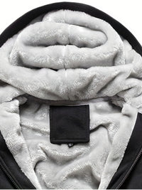 Winter Warm Fleece Jacket with Hood - Dario-Burgundy-S-State of Style