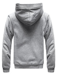 Winter Warm Fleece Jacket with Hood - Dario-Burgundy-S-State of Style