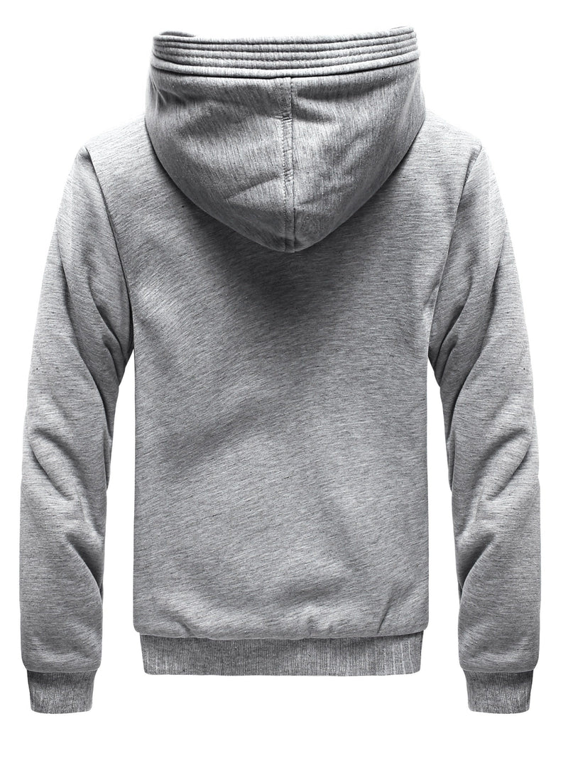 Winter Warm Fleece Jacket with Hood - Dario-Burgundy-S-State of Style