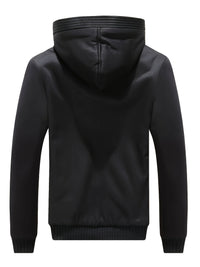 Winter Warm Fleece Jacket with Hood - Dario-Burgundy-S-State of Style
