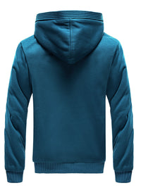 Winter Warm Fleece Jacket with Hood - Dario-Burgundy-S-State of Style