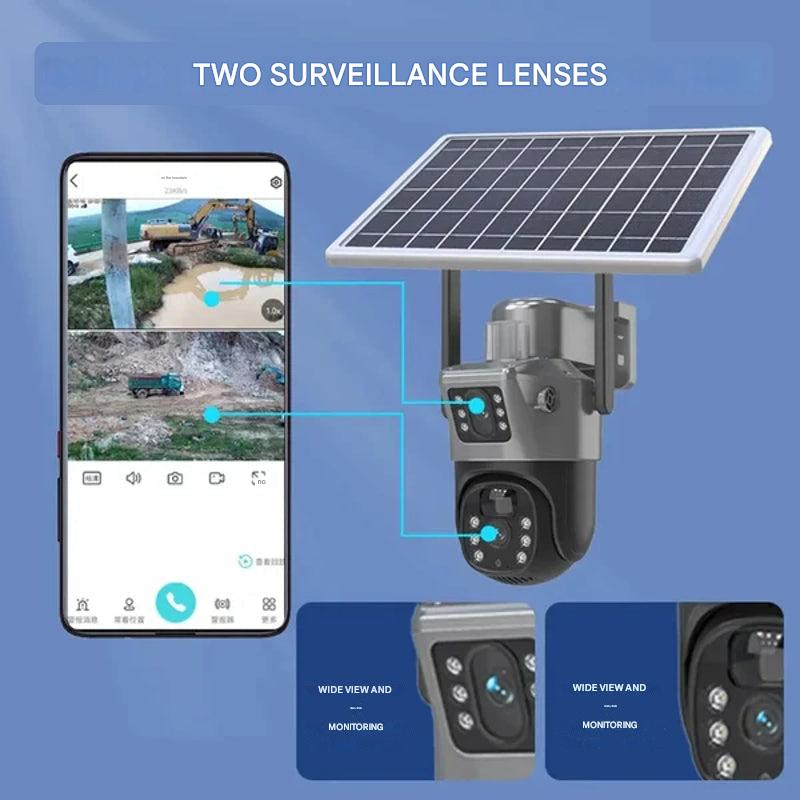 Wireless 4K Security Camera with Solar Panel – DualGuard 4K-4G-State of Style