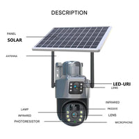 Wireless 4K Security Camera with Solar Panel – DualGuard 4K-4G-State of Style