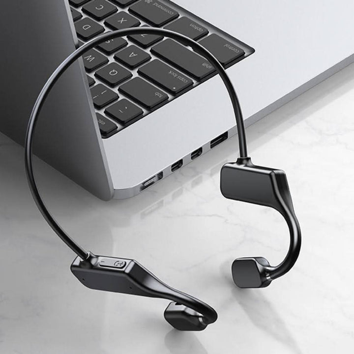 Wireless Bone Conduction Headphones - SonicFlow-Black-State of Style