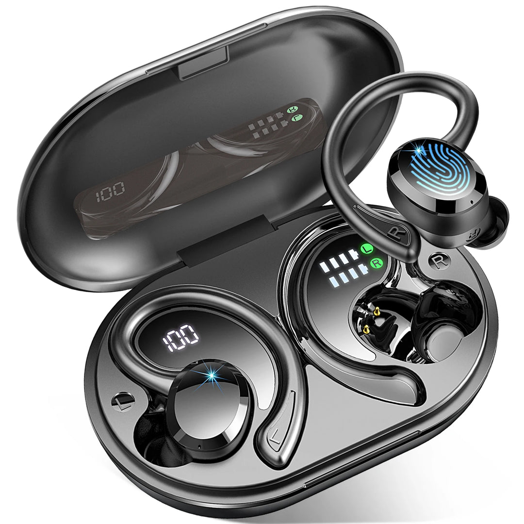 Wireless Earbuds with Clear Sound & Long Battery Life – SecureFit (Buy 1, Get 1 FREE)-Black-State of Style