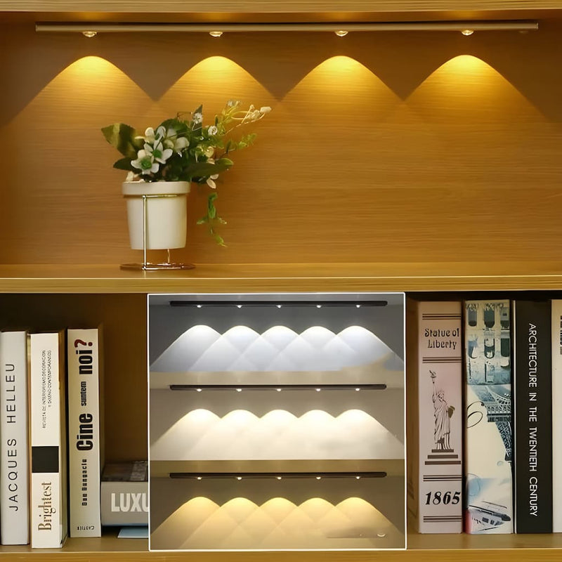 Wireless LED Fixture with Motion Sensor - LumiSense-Silver-20cm-State of Style