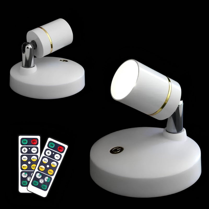 Wireless LED Spotlight - LumaSpot-2-White - AA Batteries-White-State of Style