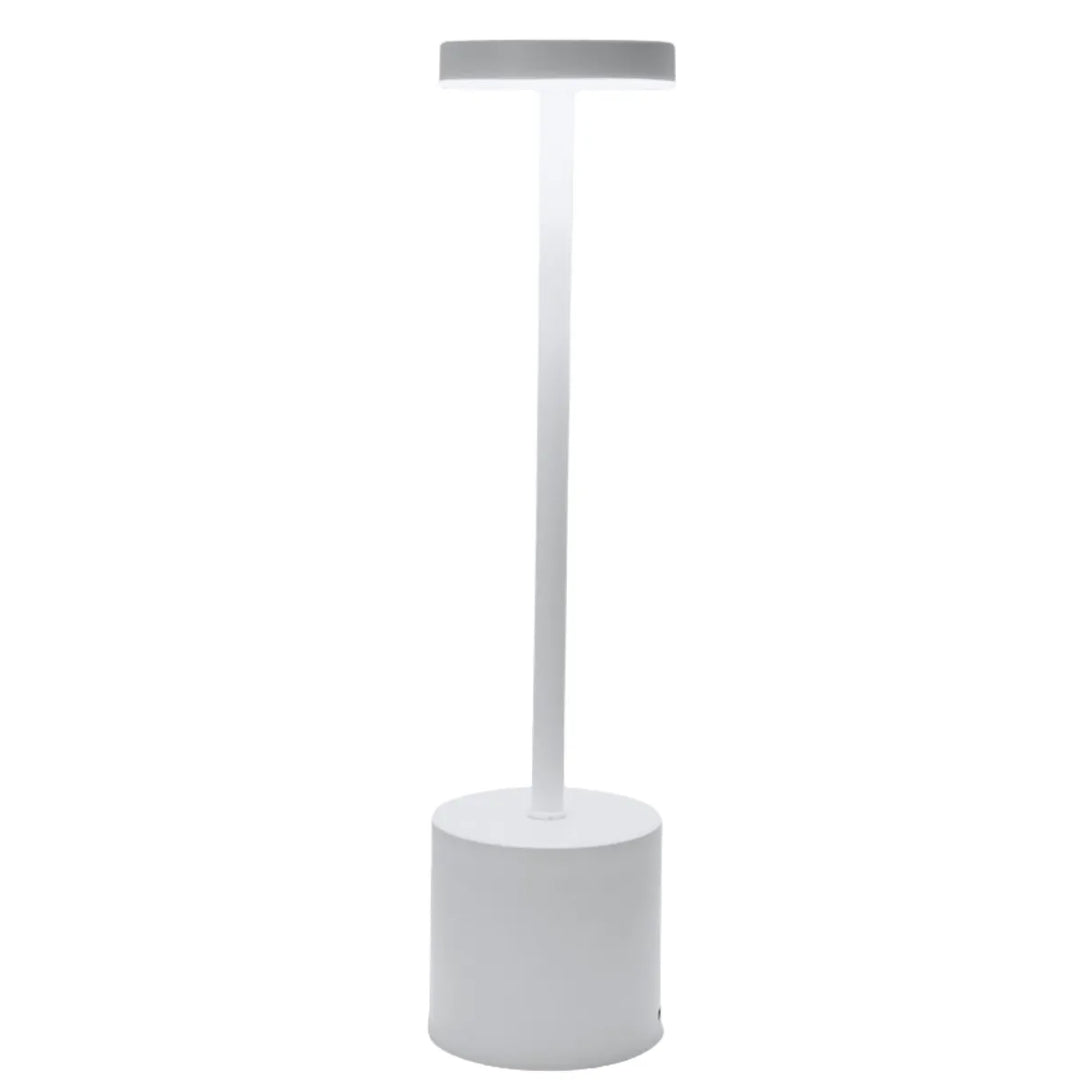 Wireless Metal LED Table Lamp - LumiMetal-White-State of Style