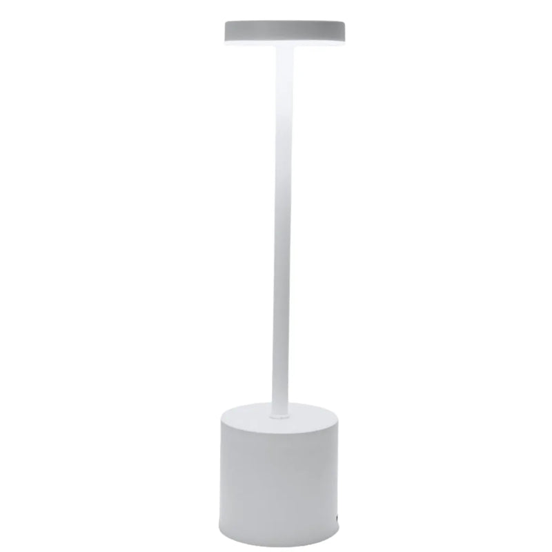Wireless Metal LED Table Lamp - LumiMetal-White-State of Style